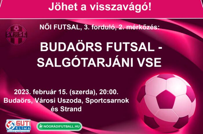 Szerdán vívja meg Magyar Kupa visszavágóját az SVSE női futsal csapata