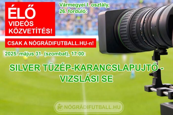 Élő közvetítés a Karancslapujtő-Vizslás rangadóról