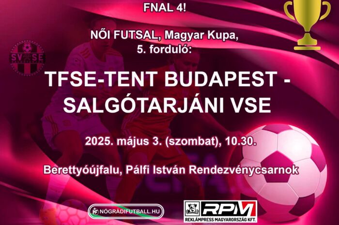 Szombaton Magyar Kupa-elődöntőt játszik az SVSE