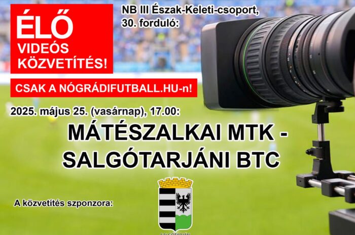 Élő közvetítés a Mátészalka-SBTC bajnokiról