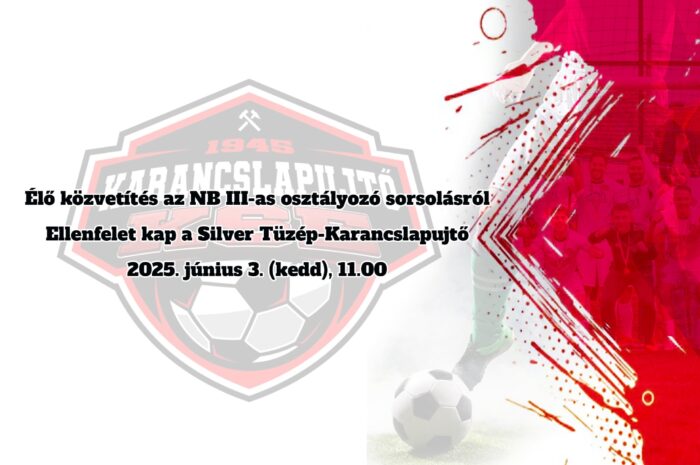 Élő közvetítés az NB III-as osztályozó sorsolásról