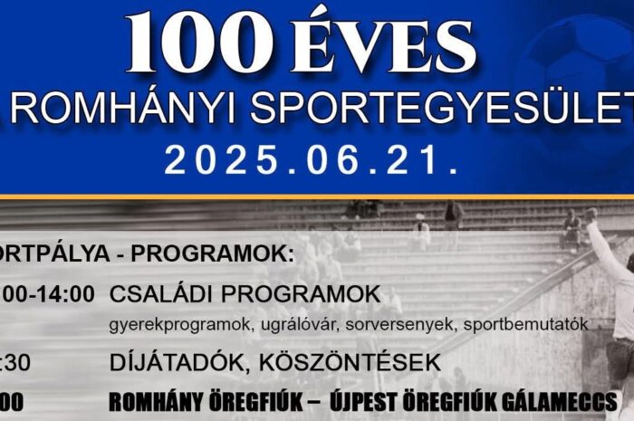 Centenáriumot ünnepelnek Romhányban