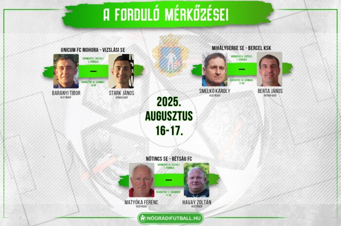 A forduló mérkőzése(i)